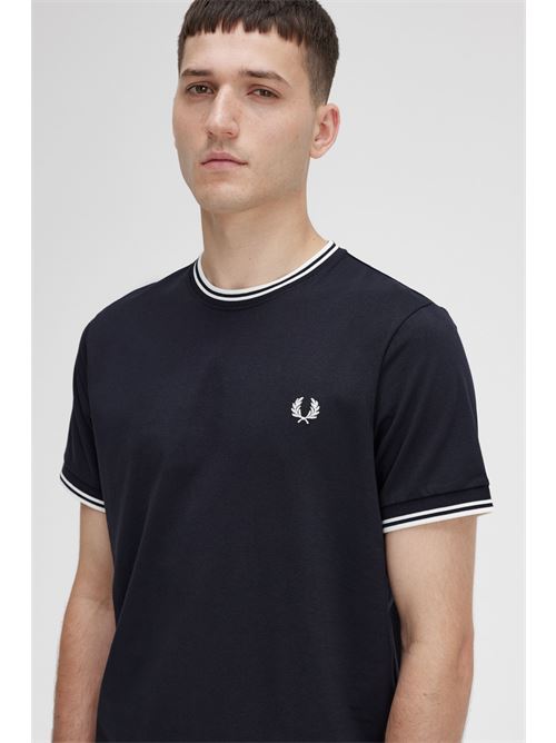 t-shirt bordino Fred Perry | M1588102